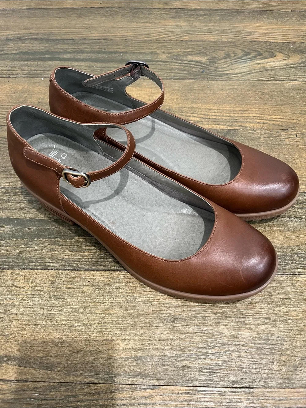 Dansko Brown Leather Deena Mary Jane Shoes Sz. 41